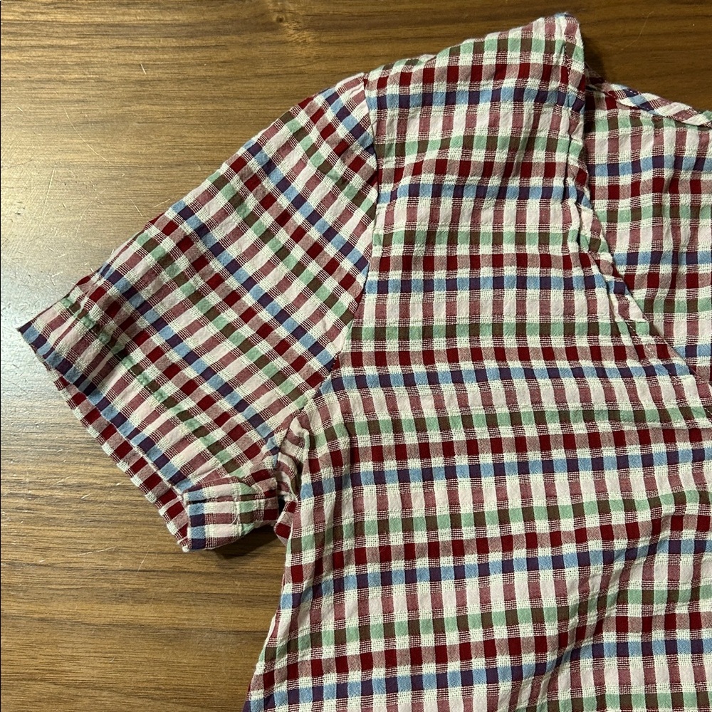 Madewell Multicolor Plaid Shirt Size XXS - Picture 5 of 7